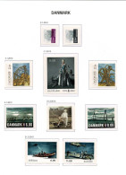 Denmark 2012, Full Year, Including Souvenir Sheets MNH(**) On Album Pages. - Años Completos