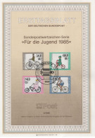 Germany Deutschland 1985-5 Fur Die Jugend, Bike Bicycle Cycle, Canceled In Berlin - 1981-1990
