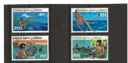 PAPÚA  NUEVA GUINEA  418/421 (4V) (1981) YVERT NUEVO - Papúa Nueva Guinea