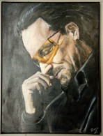 Portrait Du Chanteur Bono (U2)/ Portrait Of Singer Bono (U2) - Oleo