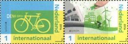Netherlands Pays-Bas Niederlande 2016 Europa CEPT Think Green Set Of 2 Stamps In Strip MNH - 2016