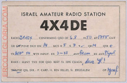 Ad9200 - ISRAEL - RADIO FREQUENCY CARD - Jerusalem - 1950 - Radio