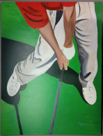 Golfeur/ Golfer (Description Of All My Offers In French And English, Click On 'more') - Acryliques