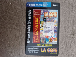 TICKET DE TELEPHONE COTE EN POCHE 4 - Tickets FT