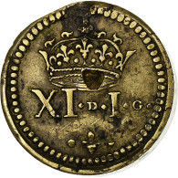 France, Poids Monétaire, Franc De Forme Circulaire, Henri III, Laiton, TTB - Autres & Non Classés