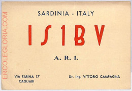 Ad9206 - ITALY - RADIO FREQUENCY CARD - Sardinia - 1949 CAGLIARI - Radio