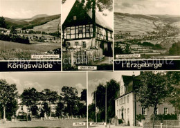 73750207 Koenigswalde Erzgebirge Blick Zum Baerenstein Altes Haus Panorama Schul - Autres & Non Classés