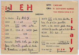 Ad9207 - ITALY - RADIO FREQUENCY CARD - Sardinia - 1949 Cagliari - Radio