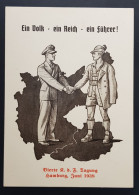 RARE GERMANY THIRD 3rd REICH ORIGINAL PROPAGANDA CARD AUSTRIAN ANSCHLUSS 1936 - War 1939-45