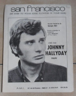 PARTITION JOHNNY HALLYDAY SAN FRANCISCO En 1967 - Noten & Partituren