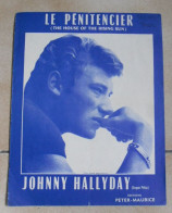 PARTITION JOHNNY HALLYDAY LE PENITENCIER En 1964 E.M.P.M. 827 - Spartiti