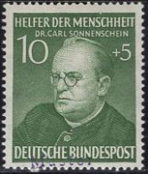 GERMANY(1953) Carl Sonnenschein. MUSTER (specimen) Overprint. Founder Of Catholic Student Movement. Scott No B328. - Autres & Non Classés