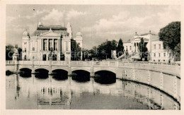 73750119 Schwerin  Mecklenburg Schlossbruecke Theater Museum  - Schwerin