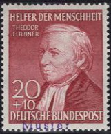 GERMANY(1953) Theodor Fliedner. MUSTER (specimen) Overprint. Founder Of Lutheran Deaconess Training. Scott No B329. - Andere & Zonder Classificatie