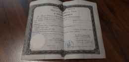 Diplôme De Bachelier Es Lettres. Strasbourg - Diplomi E Pagelle