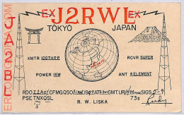 Ad9209 - JAPAN- RADIO FREQUENCY CARD - Tokyo - 1949 - Radio
