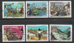 France 2011 Oblitéré Autoadhésif  N° 569 - 570 -572 - 575 - 576 - 577   -   Fêtes  Et  Traditions Des Régions  ( I ) - Used Stamps