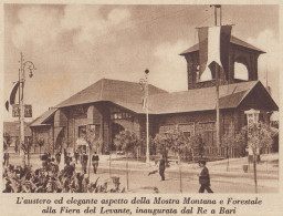 Bari - Mostra Montana E Forestale Alla Fiera Del Levante - 1935 Stampa - Prints & Engravings