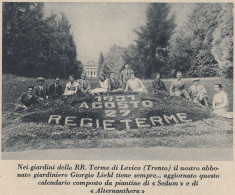 Giardino RR. Terme Di Levico - Giardiniere Giorgio Liehl - 1934 Stampa - Prints & Engravings