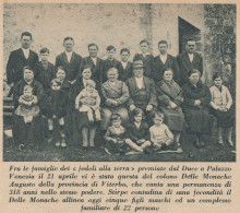 Famiglia Colono Delle Monache Augusto Della Prov. Di Viterbo - 1938 Stampa - Prints & Engravings