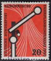 GERMANY(1955) Railroad Signal. MUSTER (specimen) Overprint. European Timetable Conference. Scott No 734. - Other & Unclassified