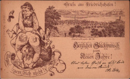 ! Ca. 1884, Seltene Vorläuferkarte Aus Gruss Aus Friedrichshafen, Precurseur, Verlag Franz Scheiner, Würzburg - Friedrichshafen