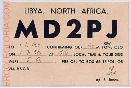 Ad9216 - LIBYA - RADIO FREQUENCY CARD  - 1950 - Radio