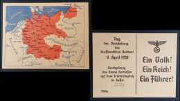 GERMANY THIRD 3rd REICH ORIGINAL WWII PROPAGANDA CARD DAY OF THE GREATER EMPIRE - Weltkrieg 1939-45