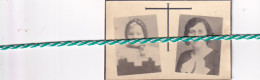 Alice Bordaen (Gent,1914) En Diane Wullaert (Gent,1939), Slachtoffer Luchtbombardement Op Gent Augustus 1944. Foto WW2 - Esquela