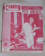 PARTITION DALIDA PETIT GONZALES EDITIONS MUSICALES CARAVELLE En 1961 E.M.C. 223 - Partitions Musicales Anciennes
