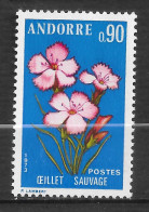 ANDORRE FRANÇAIS N° 231    " FLEURS " - Unused Stamps