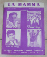 PARTITION CHARLES AZNAVOUR LA MAMMA COMPAGNONS DE LA CHANSON MACHUCAMBOS - Noten & Partituren