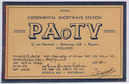 Ad9225 - Netherlands - RADIO FREQUENCY CARD  - 1950 - Radio