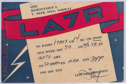 Ad9227 - NORWAY - RADIO FREQUENCY CARD  - Oslo - 1947 - Radio