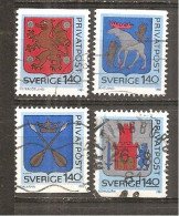 Suecia-Sweden Nº Yvert  1127-30 (usado) (o) - Used Stamps