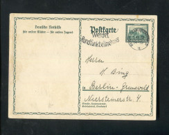 "DEUTSCHES REICH" 1930, Sonderpostkarte Mi. P 210 Stempel "BERLIN-CHARLOTTENBURG, Werdet Rundfunkteilnehmer" (A1201) - Postkarten