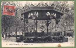 CPA Dos Précurseur - DROME - MONTÉLIMAR - LE KIOSQUE (Pavoisé) - Montelimar