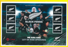 NEW ZEALAND 2022 Black Ferns Set Of Mint Stamps Sheet FOGLIO NUOVA ZELANDA - Blocchi & Foglietti