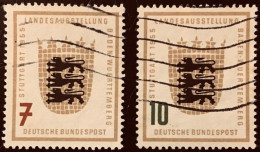 Bundespost 1955 - Yv. 89/90 Michel 212/13 - Usati