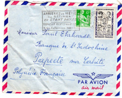 1959  CAD  STRASBOURG NEUDORF " HEROS DE LA RESISTANCE  CINQ MARTYRS 15f " - Briefe U. Dokumente
