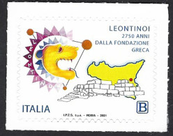 Italia, Italy, Italie, Italien 2021; Testa Di Leone, Lion Head, Da Cui Deriva Il Nome Dell’antica Città Siciliana. - Roofkatten