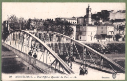 CPA Dos Précurseur - DROME - MONTÉLIMAR - PONT EIFFEL ET QUARTIER DU FUST - Animation, Attelage - Montelimar