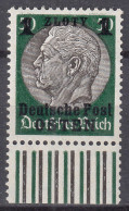 Generalgouvernement 1939 Mi.12 Postfrisch MNH 1 Zl. Auf 50 Pfg.     (70568 - Ocupación 1938 – 45