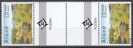 ALAND  157, Mit Doppel-Zierfeld, Postfrisch **, Europa CEPT: National- Und Naturparks, 1999 - Aland