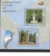 Austria Sheet Mnh ** 2010 LOW START Joint Issue Argentina - Blocchi & Fogli