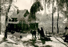 73751125 Seiffen Erzgebirge Winteridyll Pferdeschlitten Seiffen Erzgebirge - Seiffen