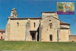 SPAIN. MAXICARD. SANTA EUFEMIA DE COZUELOS CHURCH. OLMOS DE OJEDA (PALENCIA), 2020 - Maximumkarten