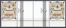 ALAND  144, Mit Doppel-Zierfeld, Postfrisch **, Pfadfinder, 1998 - Ålandinseln
