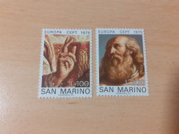 TIMBRES  SAINT-MARIN  EUROPA   1975    N  891  /  892   COTE  1,50  EUROS      NEUFS  LUXE** - 1975