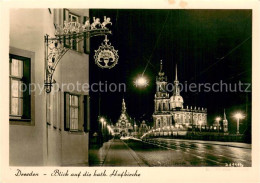 73750930 Dresden Blick Auf Die Kath Hofkirche Vor 1945 Dresden - Dresden